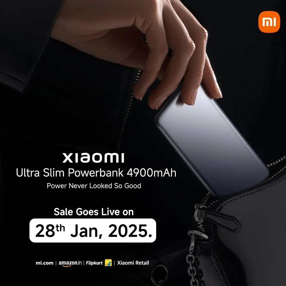 Xiaomi Ultra Slim Power Bank 4900mAh Launched in India