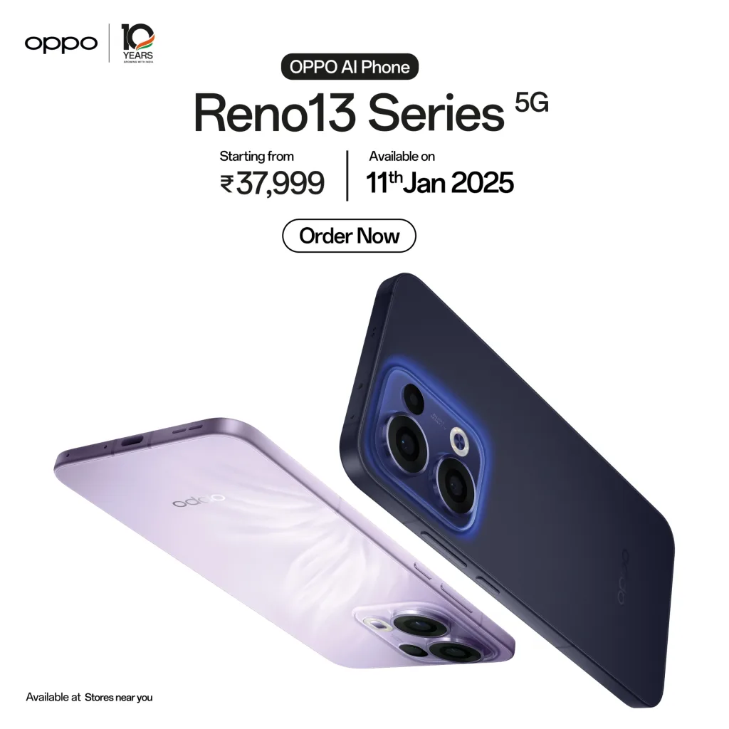 OPPO Reno13 Series Launched in India, starts at ₹37,999