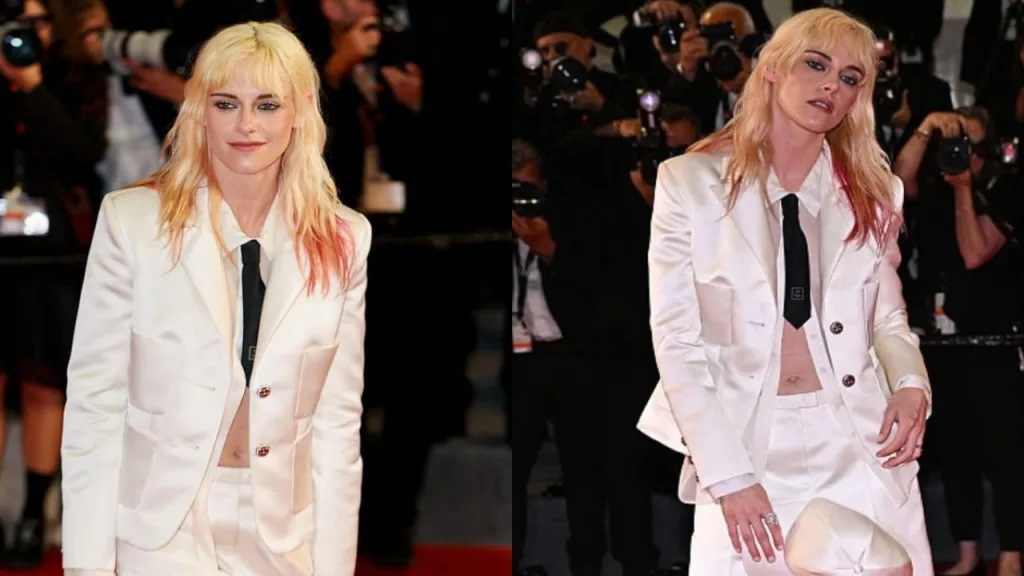 Kristen Stewart Cannes Rebellion: How Bermuda Shorts Redefined Red Carpet Power Dressing 1 Kristen Stewart