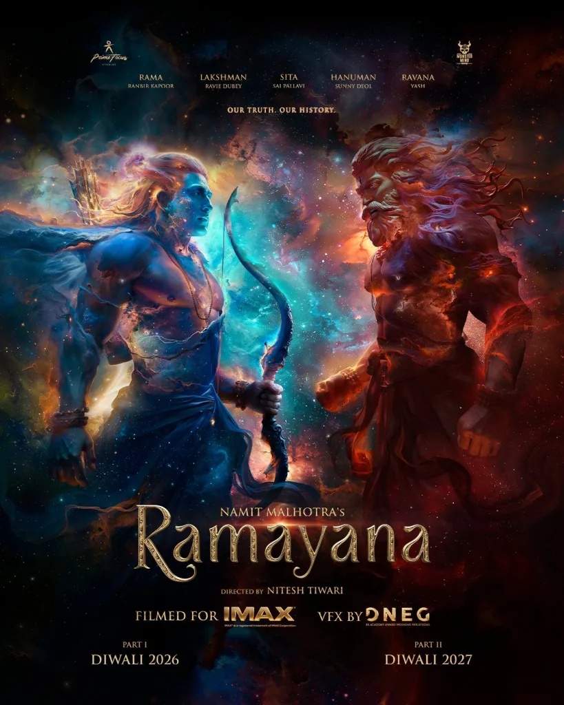 Ramayana Teaser Unveiled: Ranbir Kapoor as Rama, Yash as Ravana, Bring India’s Epic to Life in 3D IMAX 1 Ramayana teaser