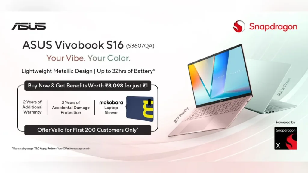 ASUS Vivobook S16 BFF Edition: Vibrant Colors Meet AI-Powered Performance at ₹67,990 3 ASUS Vivobook S16 BFF Edition: Vibrant Colors Meet AI-Powered Performance at ₹67,990