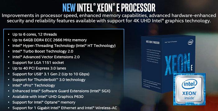 Intel unfolds New Xeon E-2100 Processor Family