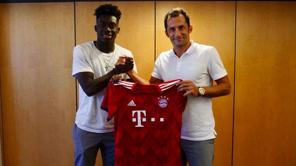 17 year Canadian star Alphonso Davies signed by Bayern