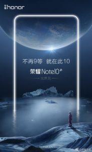 Honor Note 10 Is All Set To Debut On July 30