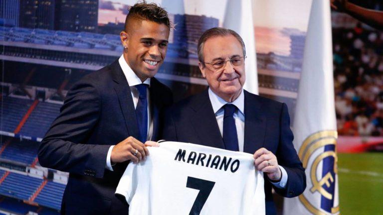 Mariano Diaz gets the famous No. 7 shirt at Real Madrid