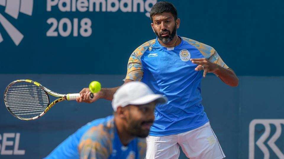18th asian games tennis 7844ce18 a6a3 11e8 8937 8a80aaa2408c Rohan Bopanna and Divij Sharan win gold for India in men doubles tennis at the Asian Games