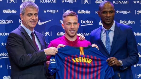 Arthur presented as a new player of Barcelona La Liga 2018-19 season is on its way