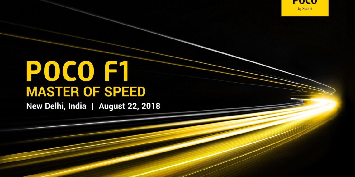 Xiaomi's POCO F1 Is All Set To Launch on August 22.