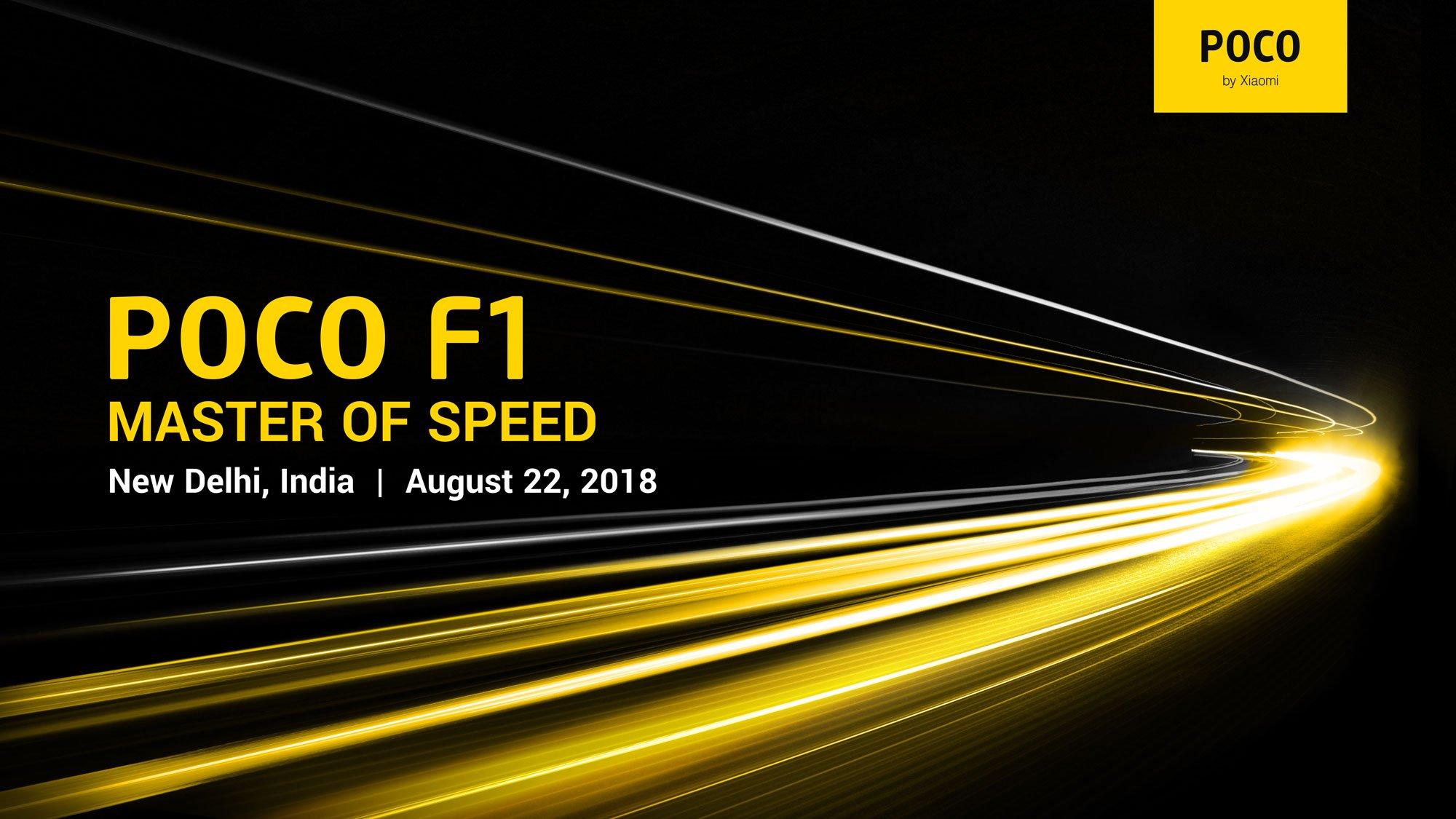 Xiaomi's POCO F1 Is All Set To Launch on August 22.