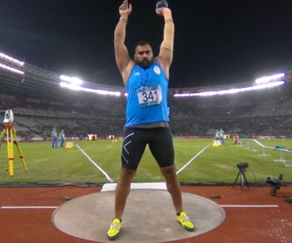 Dlc5nsIXgAAEWP7 Tajinderpal wins gold for India in Shot Put at the Asian Games, despite his father battling cancer
