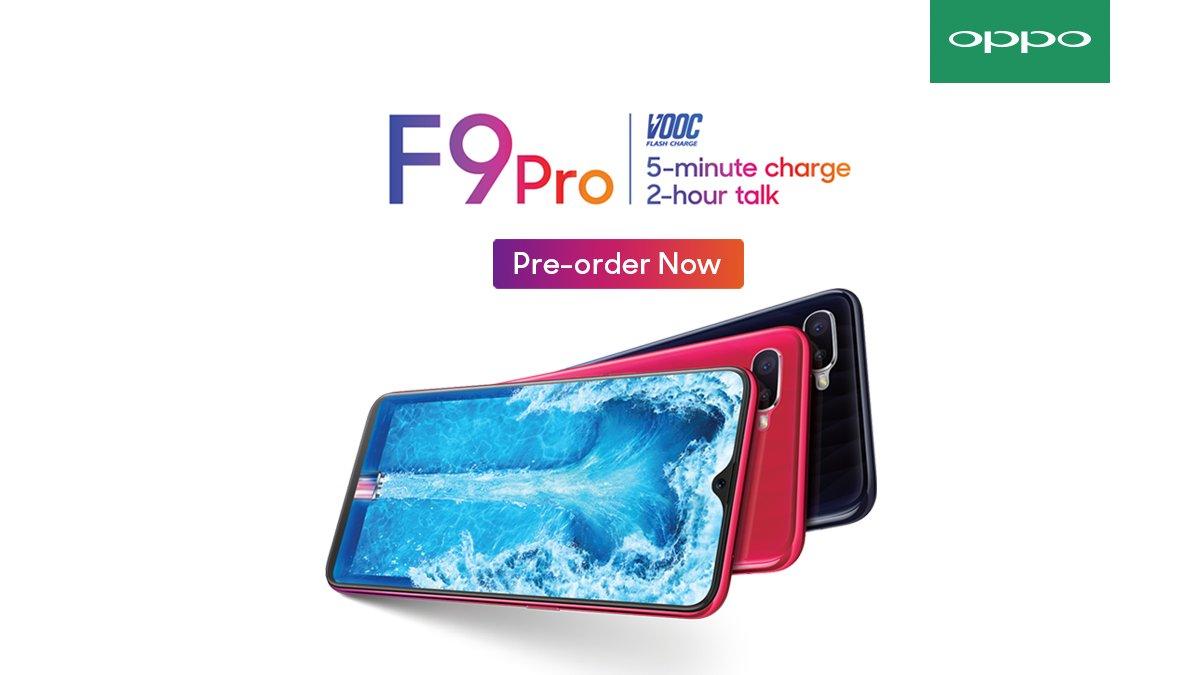 Oppo F9 Pro is launched in India at Rs.23,990, see availability here.