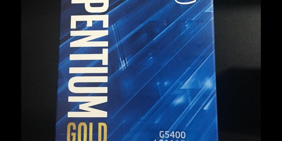 Intel Pentium Gold G5400 processor makes its way to India