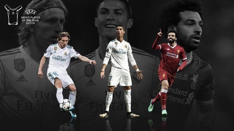 Modrić, Ronaldo and Salah up for UEFA Player of the Year