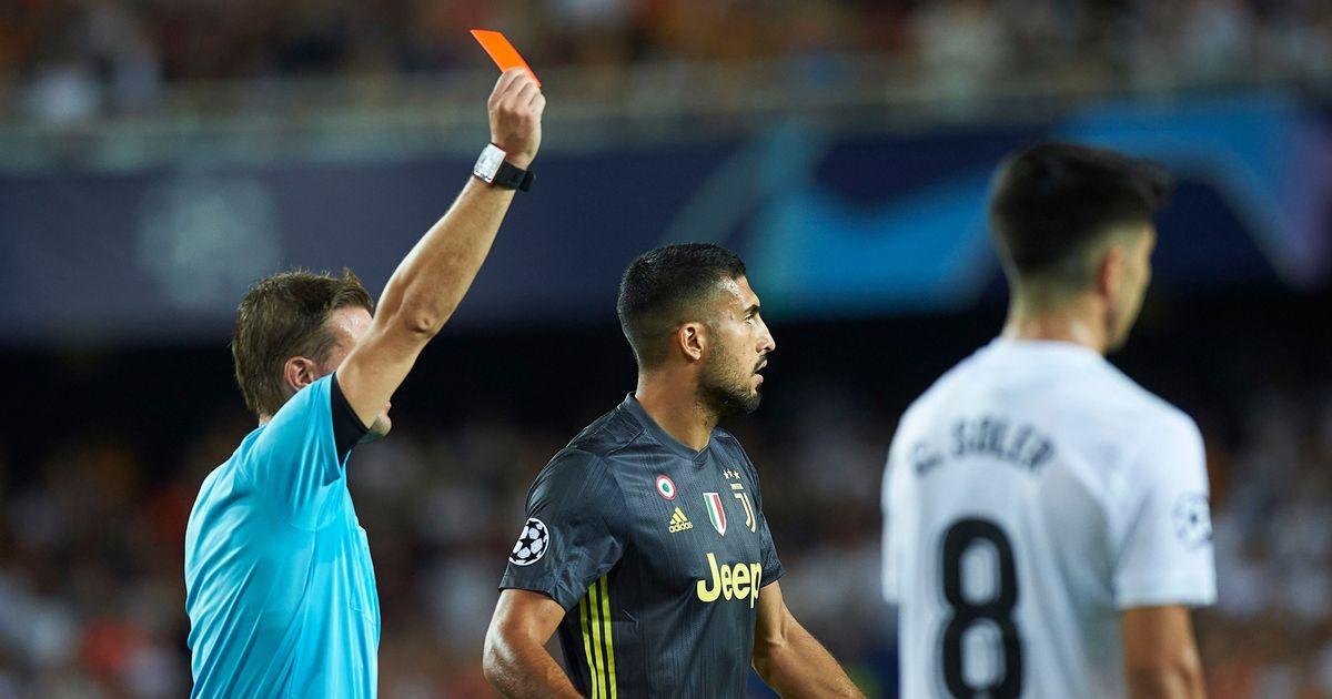 0 Valencia CF v Juventus Champions League Group stage Group E date 1 Football Mestalla Stadium Ronaldo was shown red card in his Champions League debut match for Juventus