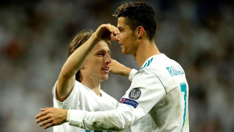 Ronaldo texted Modric, after he won the UEFA Player of The Year award