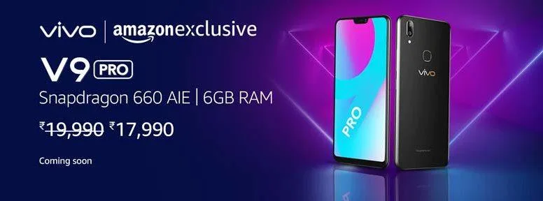 Vivo V9 Pro : Launched | Specifications, Price and Availability.