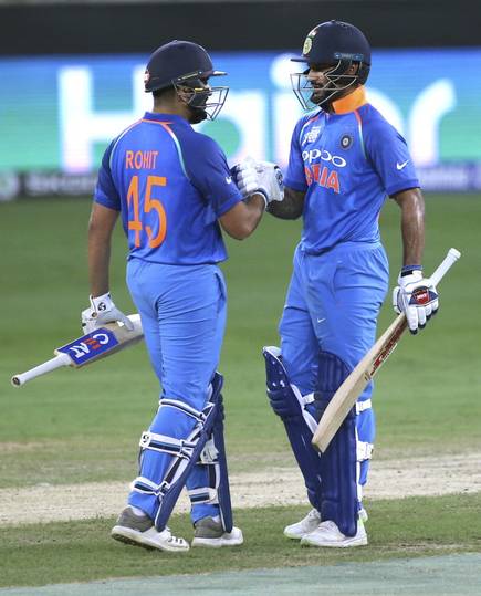 Rohit Sharma and Shikhar Dhawan hit tons as India record their biggest win over Pakistan in the Asia cup