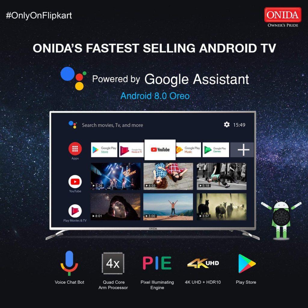 Onida launches new 4K UHD Smart TV with Android Oreo
