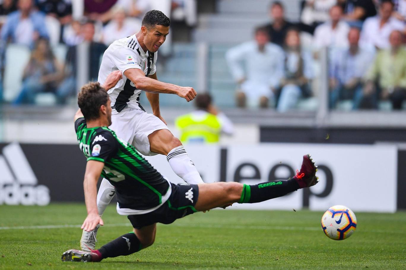 cristiano ronaldo juventus 160918c Cristiano Ronaldo finally opens his goals tally for Juventus with a brace against Sassuolo