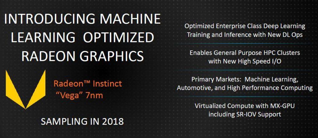 AMD plans to launch their 7nm Vega GPU by the end of 2018