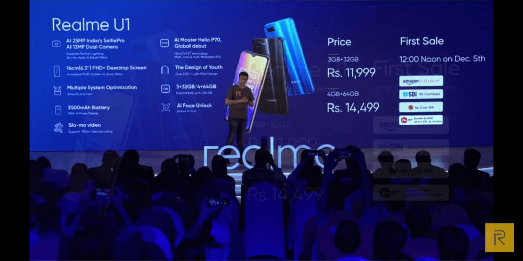 Realme U1 with 25MP AI camera launched at Rs.11,999