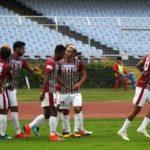 Mohun Bagan returned to winning ways under the guidance of Khalid Jamil after beating Minerva Punjab 2-0 at home ground.