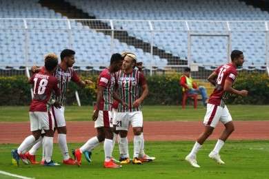 Mohun Bagan returned to winning ways under the guidance of Khalid Jamil after beating Minerva Punjab 2-0 at home ground.
