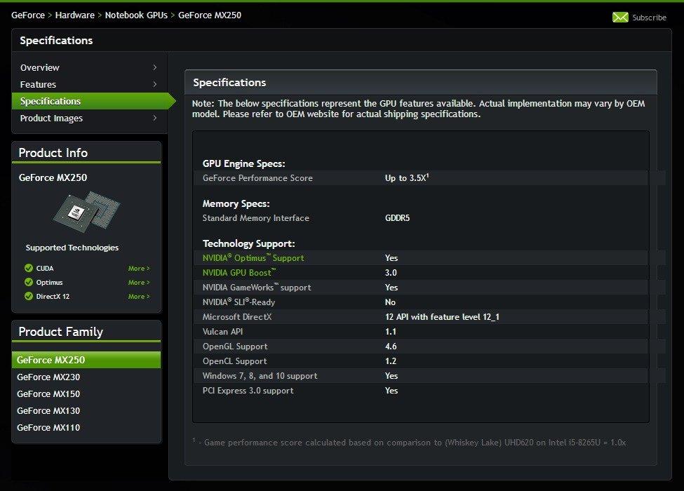 NVIDIA announces new GeForce MX250, GeForce MX230 entry level graphics for laptops