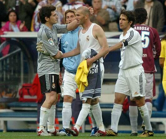 Casillas with Zidane