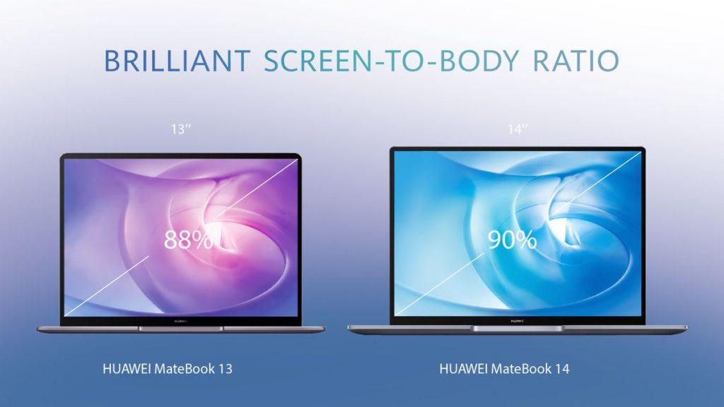 Huawei MateBook 13, MateBook 14 with FullView Display announced