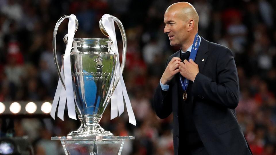 Zidane UCL Top 5 managers with most Champions League trophies of all-time