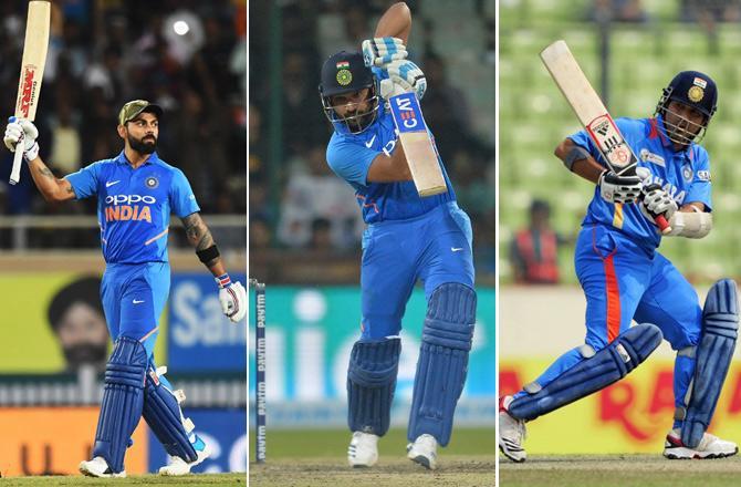 kohli rohit sachin d Rohit Sharma completes 8000 odi runs, joins Virat Kohli and MS Dhoni at the top.