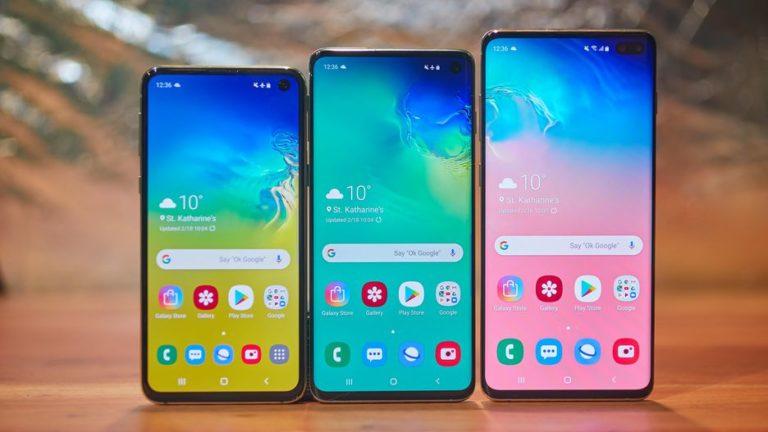 Samsung Galaxy S10, Galaxy S10 Plus, Galaxy S10e – The Galaxy series with punch hole display.