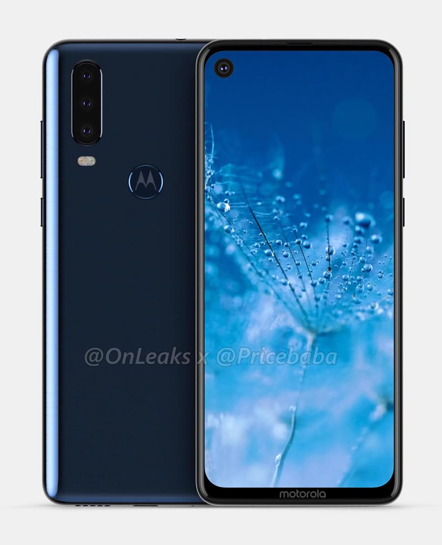 Motorola P40 Note render Motorola P40 Power comes with a Hole-Punch display and triple rear camera setup.