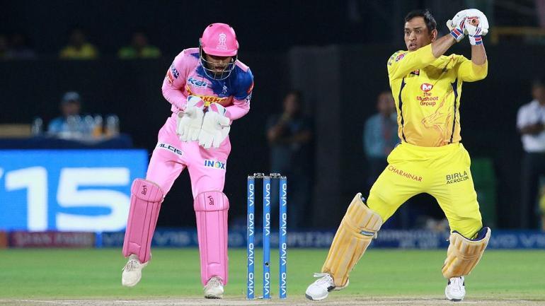 dhoni11042019 1 Chennai Super Kings got their 100th ipl win, as they stay on Top After Dramatic Win in Jaipur.