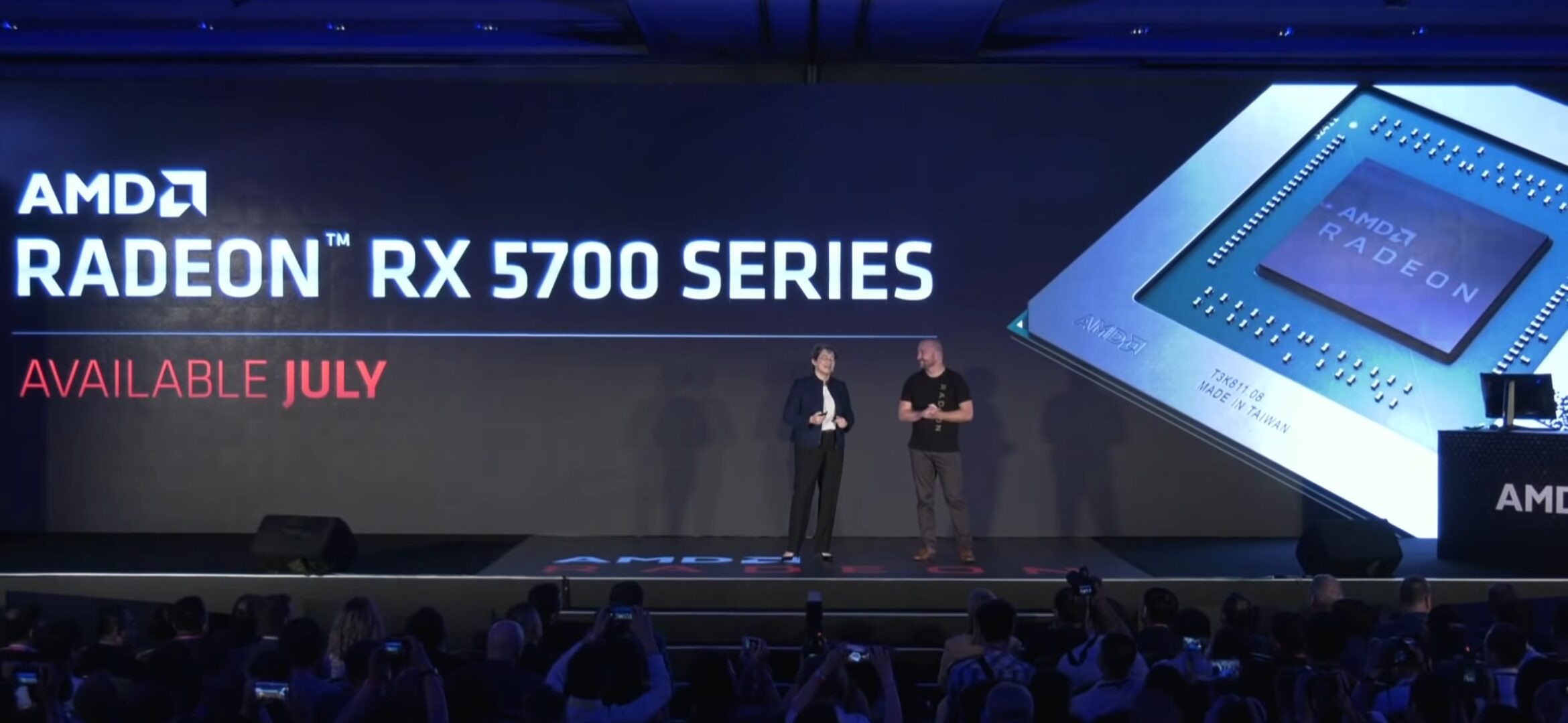 AMD Radeon RX 5700 shown at Computex 2019, 10% faster than NVIDIA RTX 2070