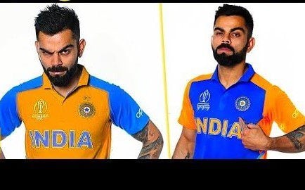 0range1 Indian players to wear orange jerseys in the World Cup collision against England on June 30.