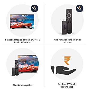 Buy a Samsung 43-inch TV along with Amazon Fire TV Stick only at Rs.29,999