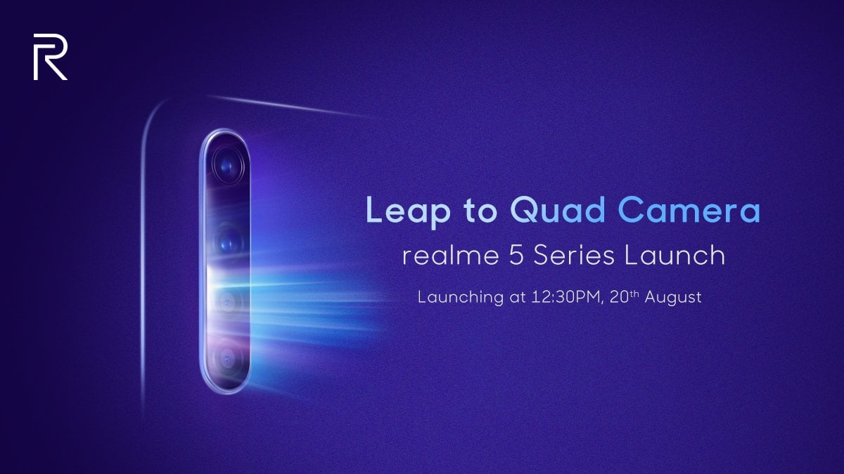 Realme 5 series to launch on 20th August.