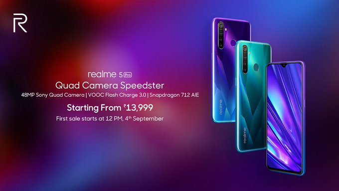 ECZtHMTU4AISj Y Realme 5 and 5 Pro launched in India starting from Rs.9,999 and Rs.13,999 respectively.