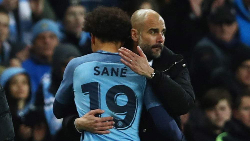 Sane and Guardiola