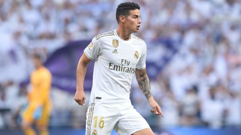 James Rodriguez made his first start for Real Madrid since May 2017