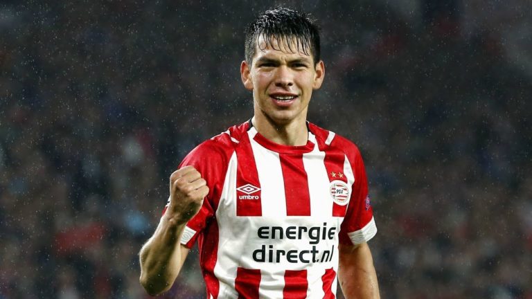 Napoli have completed the signing of PSV forward Hirving Lozano