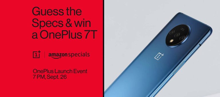 OnePlus 7T series launch event on 26th September from 7 pm onwards.