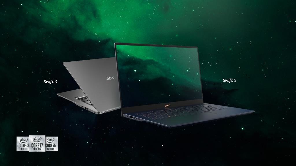 Acer updates Swift 3 and Swift 5 notebooks with 10th Gen Intel Ice Lake CPUs