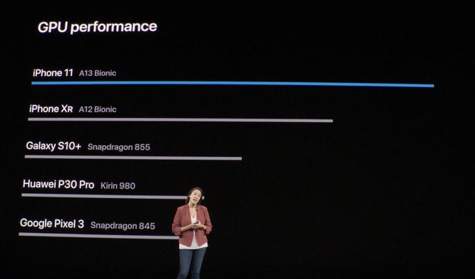 Apple A13 Bionic chip is up to 50% faster than Snapdragon 855+