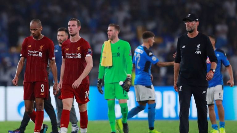 Defending Champions Liverpool suffer shock defeat against Napoli in their opening Champions League match