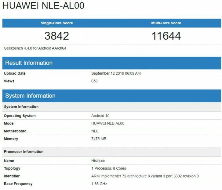 Huawei's new flagship Kirin 990 falls behind Apple's A13 Bionic chip on Geekbench