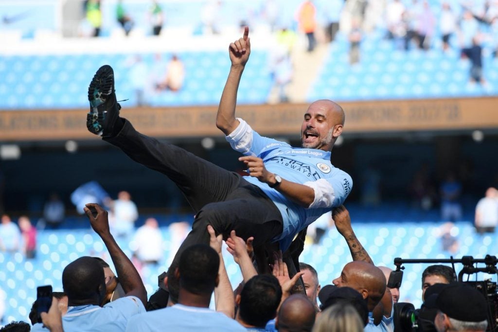 guardiola1 Pep Guardiola achieves remarkable three-peat record with Man City's 22/23 PL title win