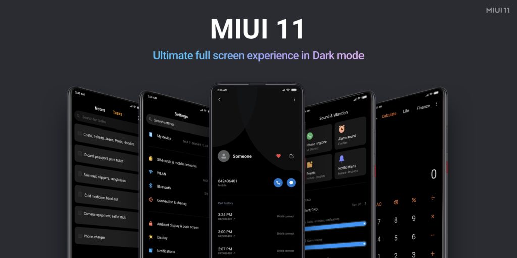 Xiaomi launches the new MIUI 11 for its smartphones